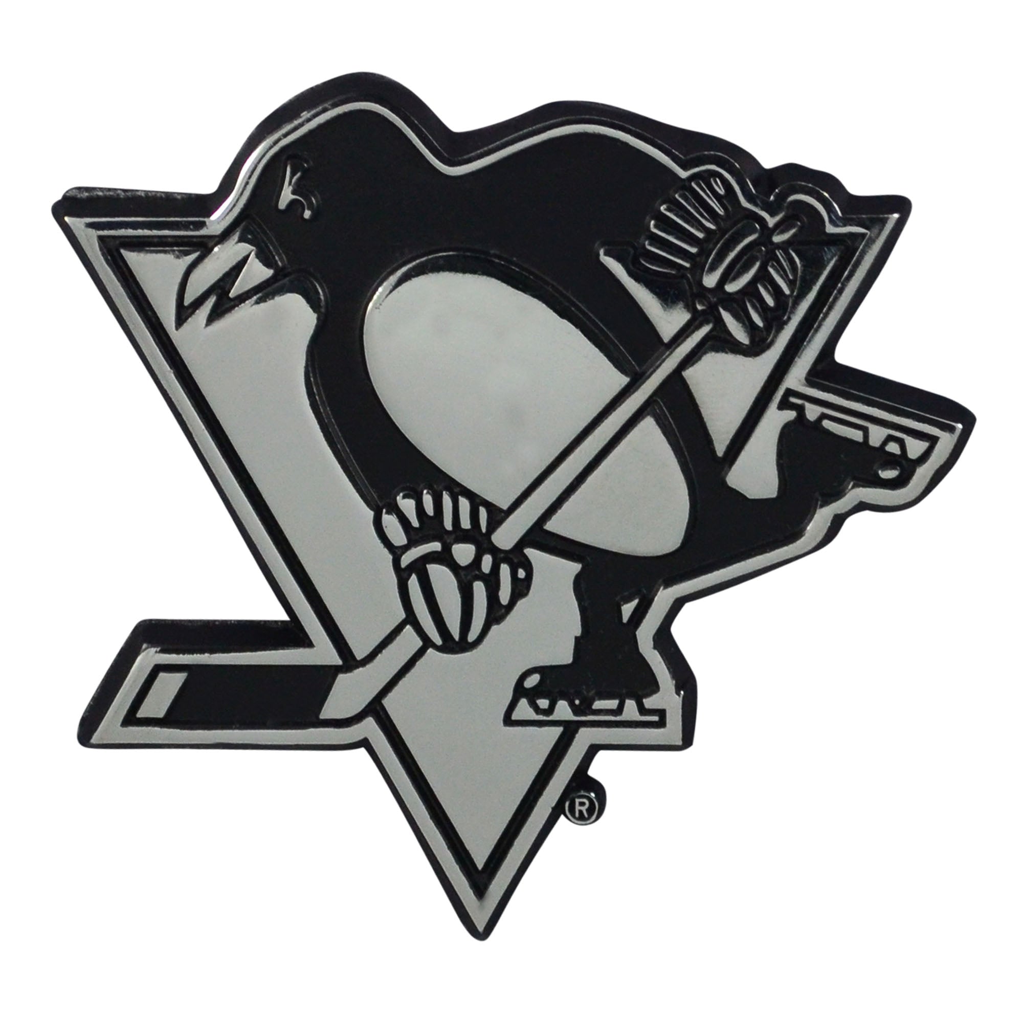 Pittsburgh Penguins 3D Chrome Metal Emblem