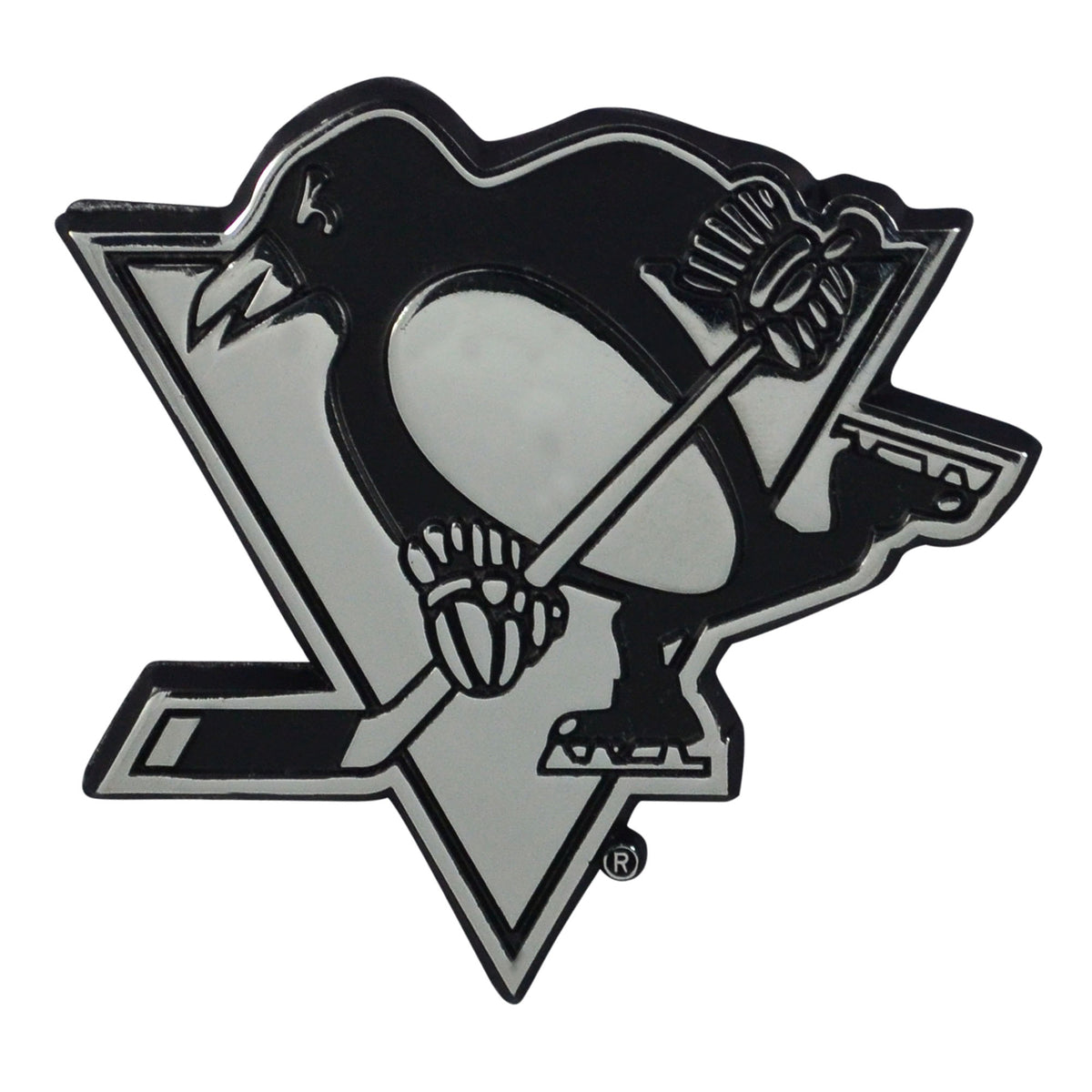 Pittsburgh Penguins 3D Chrome Metal Emblem