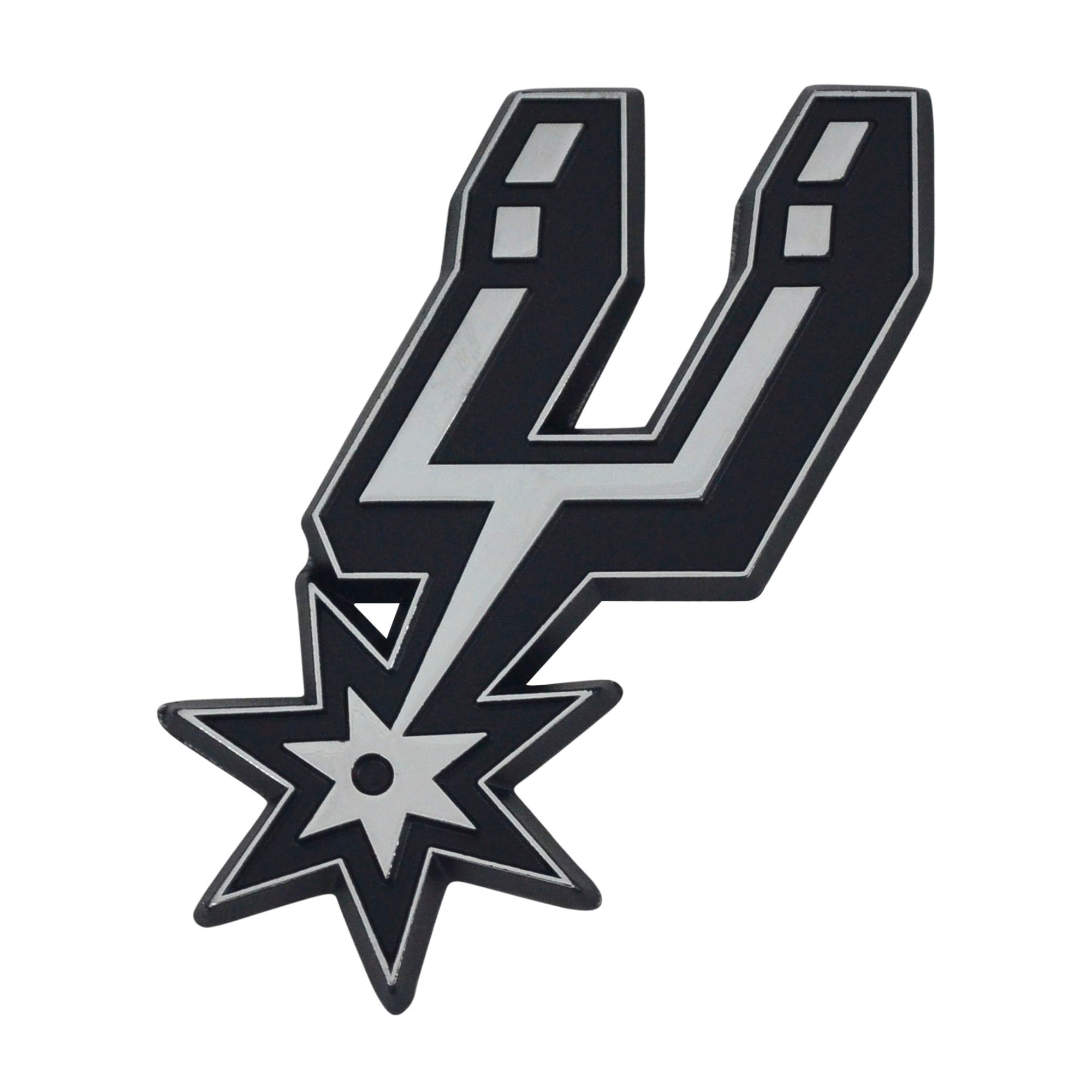 San Antonio Spurs 3D Chrome Metal Emblem