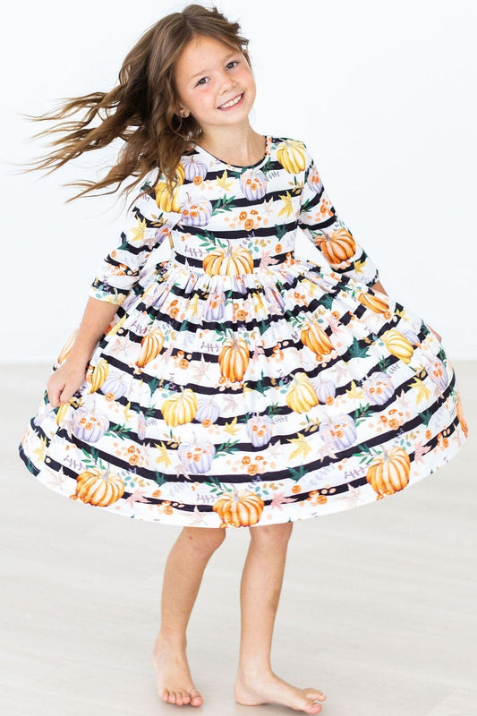 Pumpkins & Peonies Twirl Dress - Mila & Rose ®