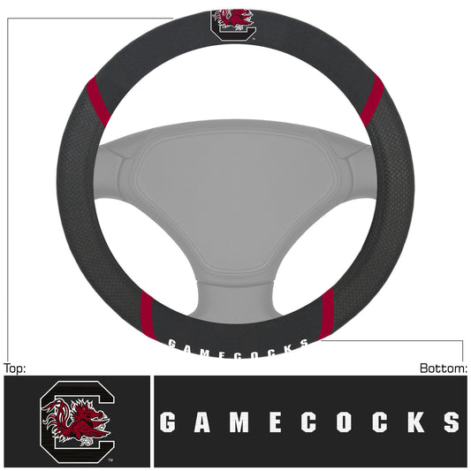 South Carolina Gamecocks Embroidered Steering Wheel Cover