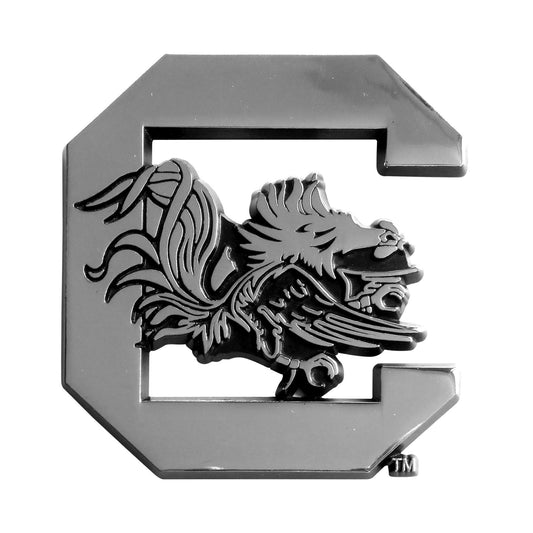 South Carolina Gamecocks 3D Chrome Metal Emblem