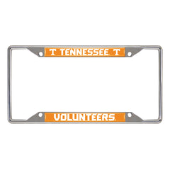 Tennessee Volunteers Chrome Metal License Plate Frame, 6.25in x 12.25in