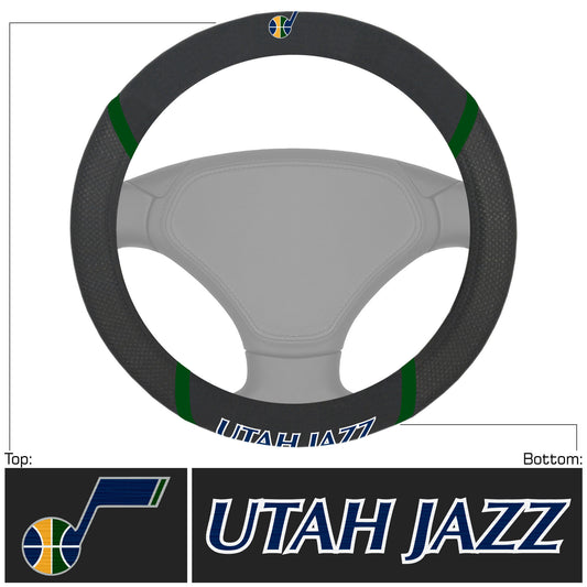 Utah Jazz Embroidered Steering Wheel Cover