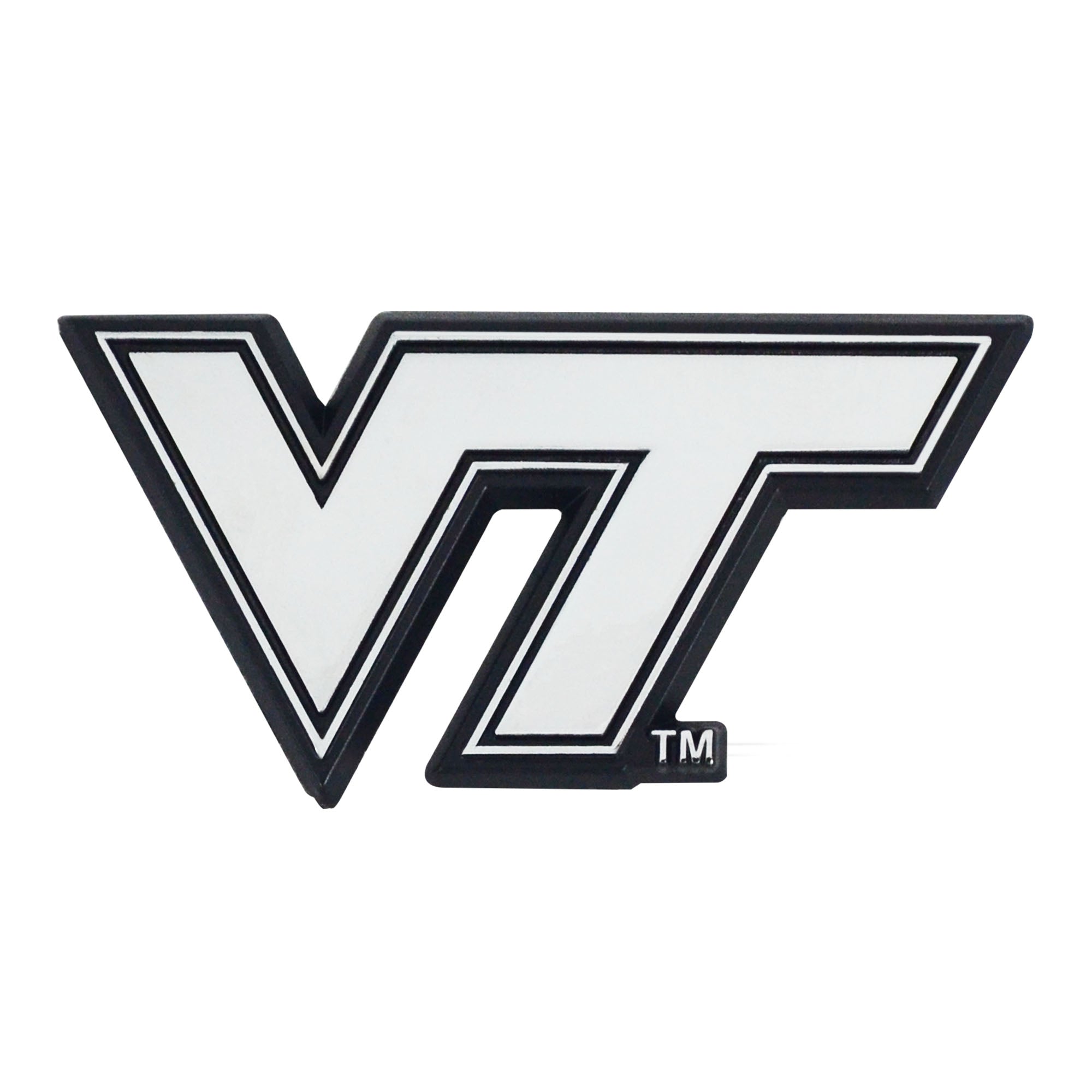 Virginia Tech Hokies 3D Chrome Metal Emblem