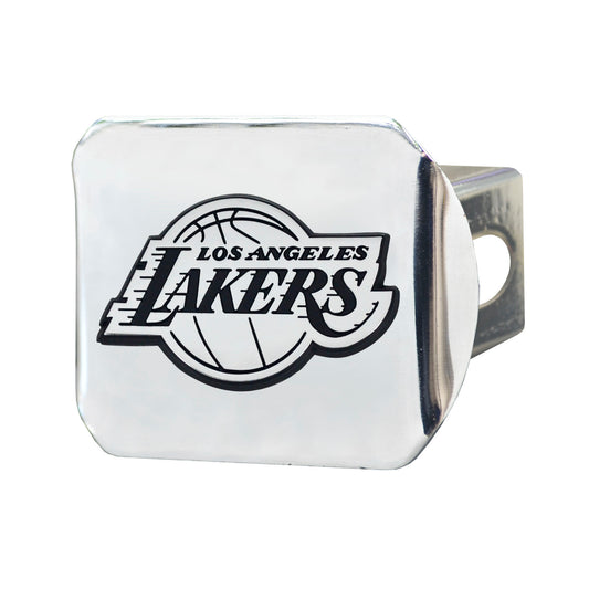 Los Angeles Lakers Chrome Metal Hitch Cover with Chrome Metal 3D Emblem