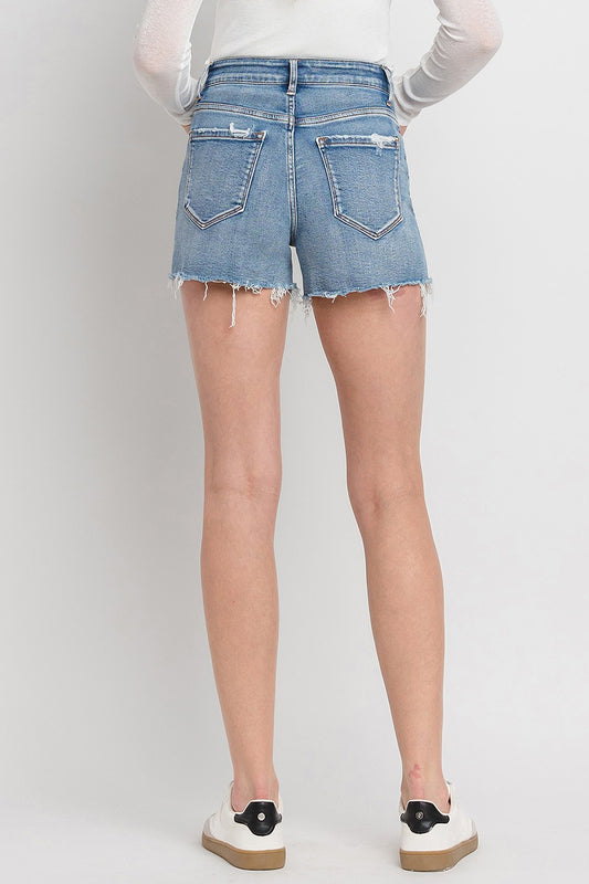 Vervet by Flying Monkey High Rise Denim Shorts Trendsi