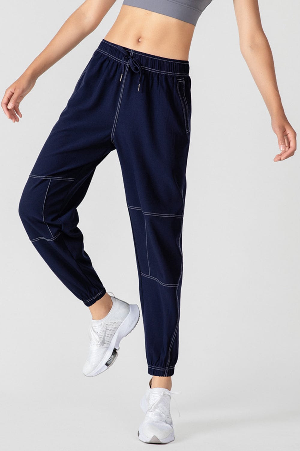 Basic Bae Drawstring Joggers with Pockets - Trendsi