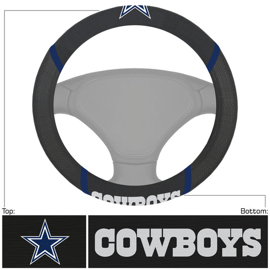 Dallas Cowboys Embroidered Steering Wheel Cover - Dallas Cowboys