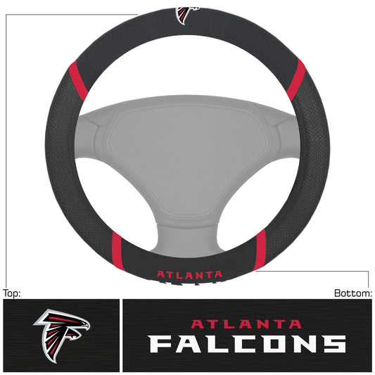 Atlanta Falcons Embroidered Steering Wheel Cover - Atlanta Falcons