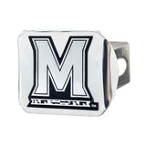 Maryland Terrapins Chrome Metal Hitch Cover with Chrome Metal 3D Emblem