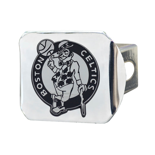 Boston Celtics Chrome Metal Hitch Cover with Chrome Metal 3D Emblem - Boston Celtics