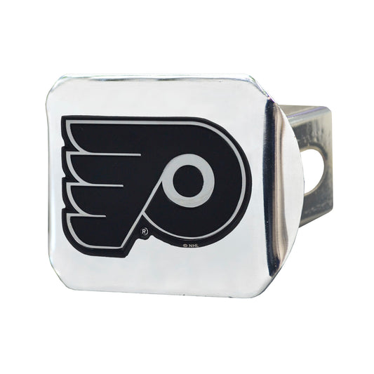 Philadelphia Flyers Chrome Metal Hitch Cover with Chrome Metal 3D Emblem