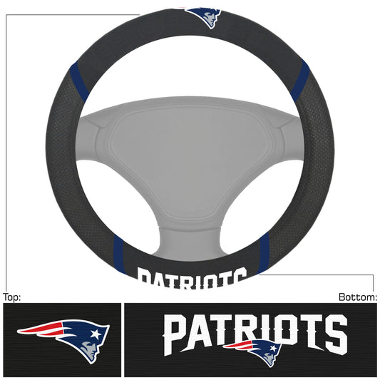 New England Patriots Embroidered Steering Wheel Cover - New England Patriots