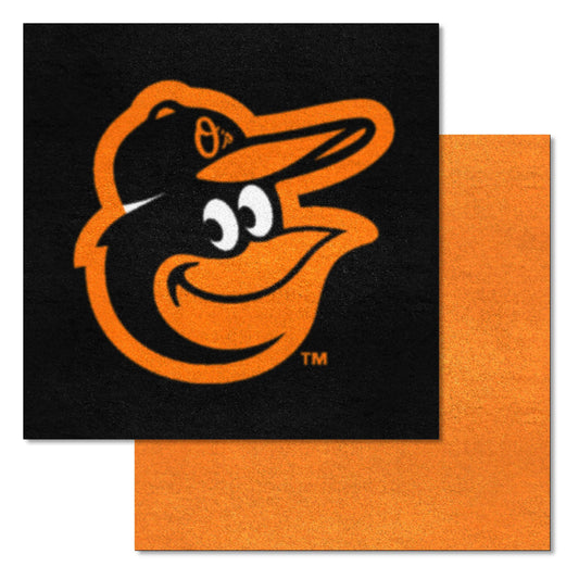 Baltimore Orioles Team Carpet Tiles - 45 Sq Ft.