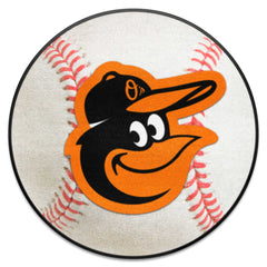 Baltimore Orioles Baseball Rug - 27in. Diameter - Baltimore Orioles