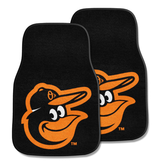 Baltimore Orioles Front Carpet Car Mat Set - 2 Pieces - Baltimore Orioles