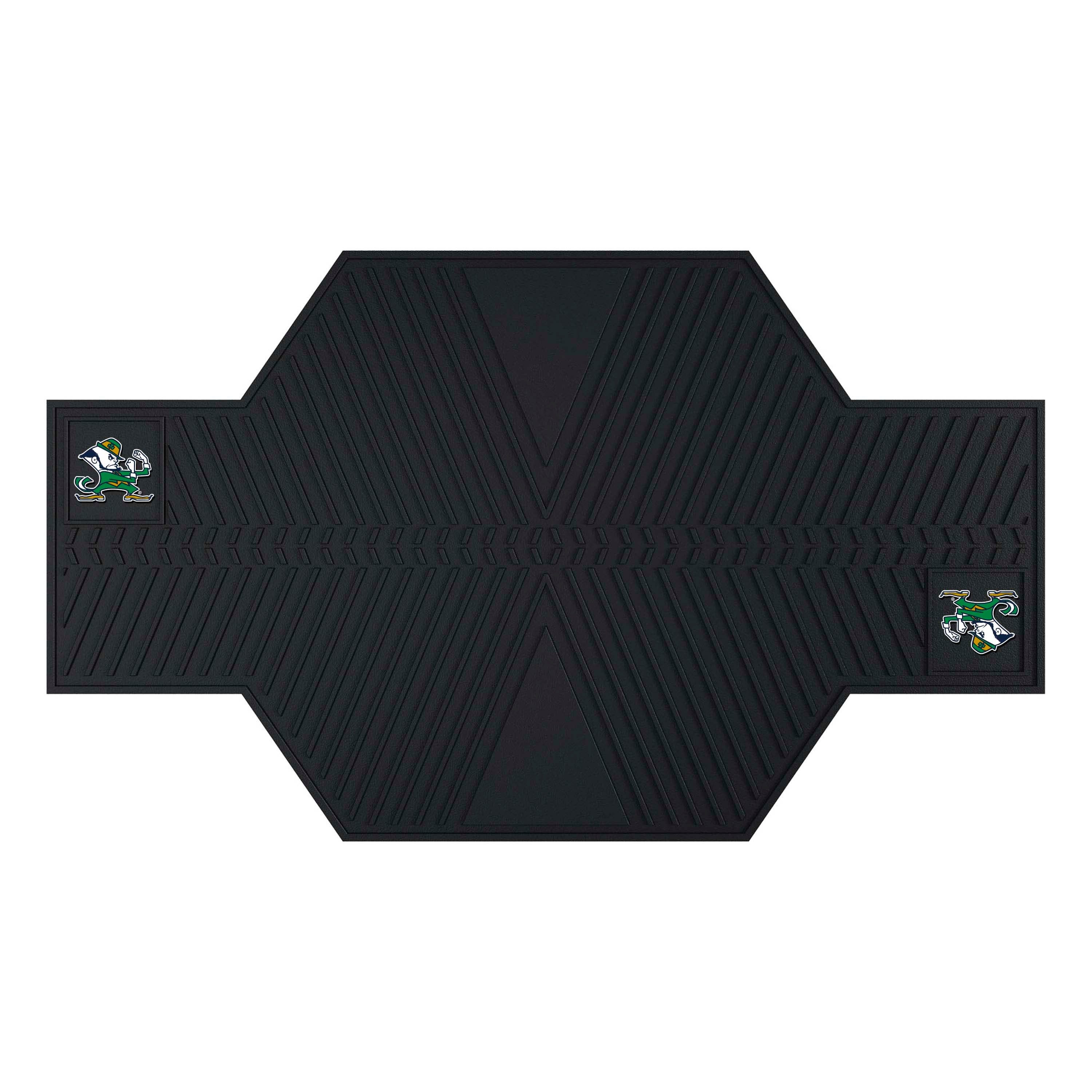 Notre Dame Fighting Irish Motorcycle Mat, Leprechaun