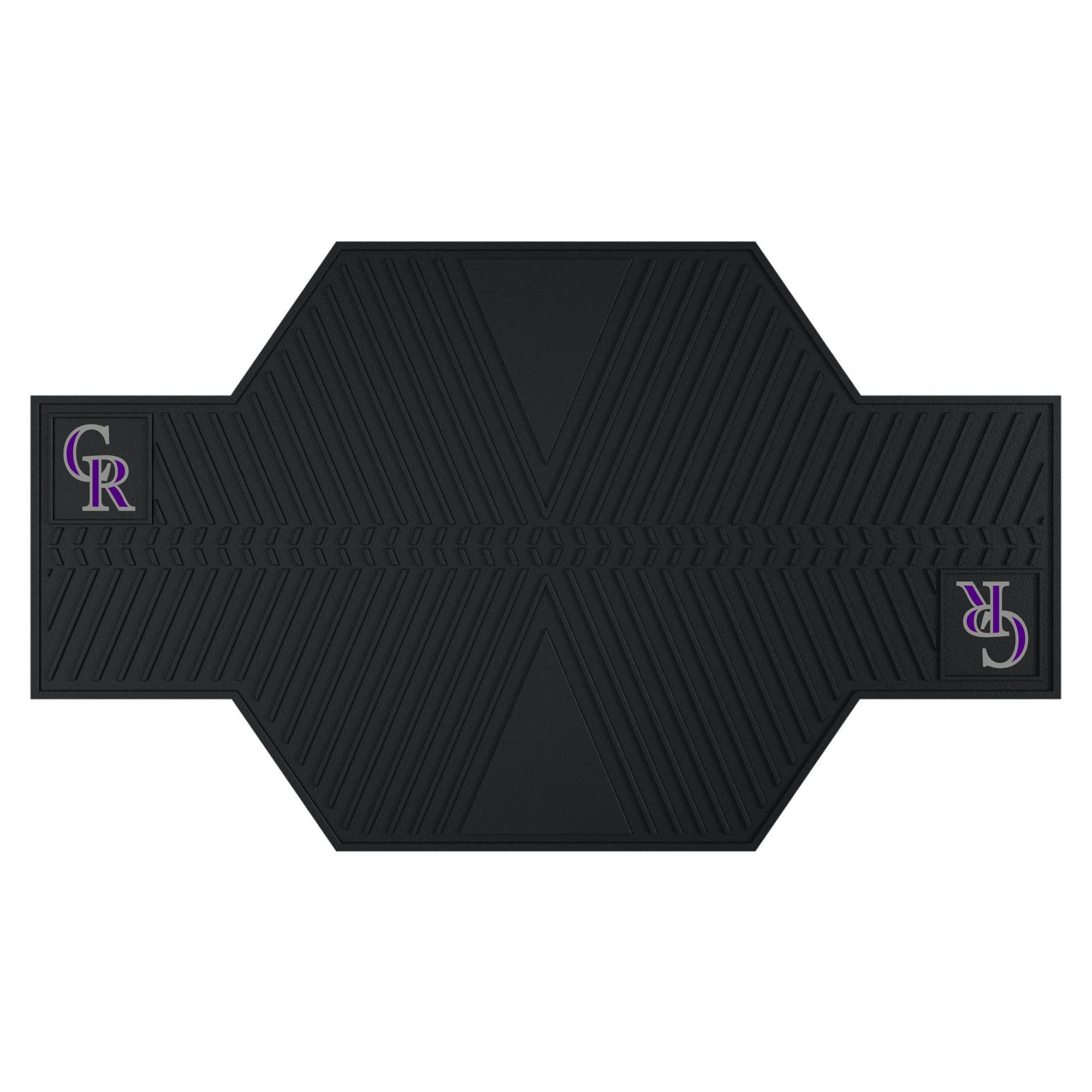 Colorado Rockies Motorcycle Mat - Colorado Rockies