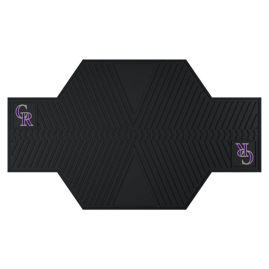 Colorado Rockies Motorcycle Mat - Colorado Rockies