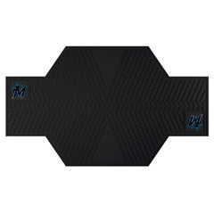 Miami Marlins Motorcycle Mat - Miami Marlins