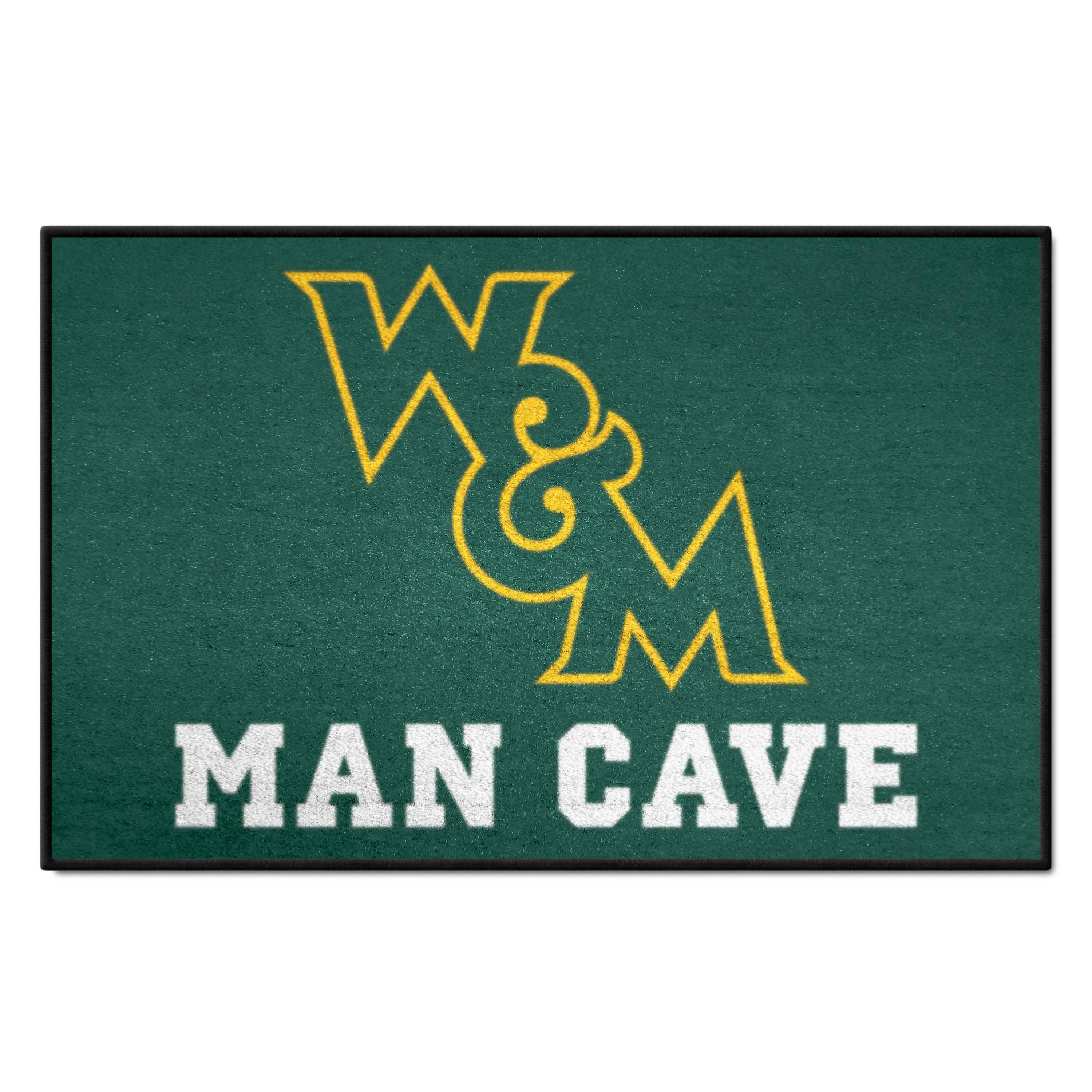 William & Mary Tribe Man Cave Starter Mat Accent Rug - 19in. x 30in.