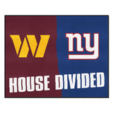 NFL House Divided - Football Team / Giants House Divided Rug - 34 in. x 42.5 in.