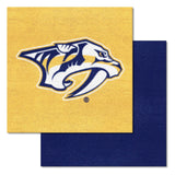 Nashville Predators Team Carpet Tiles - 45 Sq Ft. Logo on Yellow