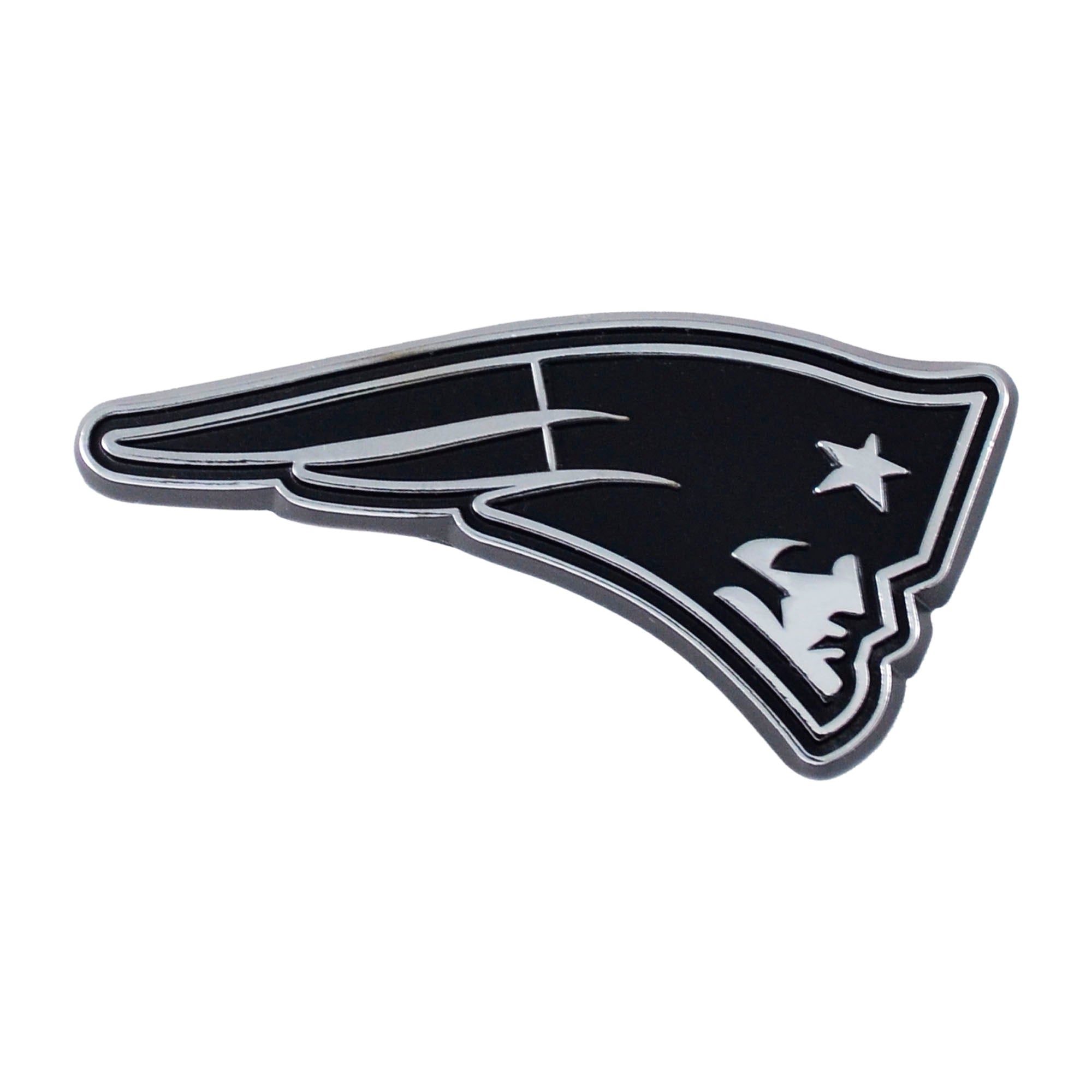 New England Patriots 3D Chrome Metal Emblem - New England Patriots