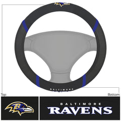 Baltimore Ravens Embroidered Steering Wheel Cover - Baltimore Ravens