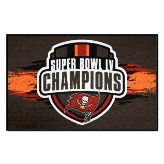 Tampa Bay Buccaneers Starter Mat Accent Rug - 19in. x 30in., 2021 Super Bowl LV Champions