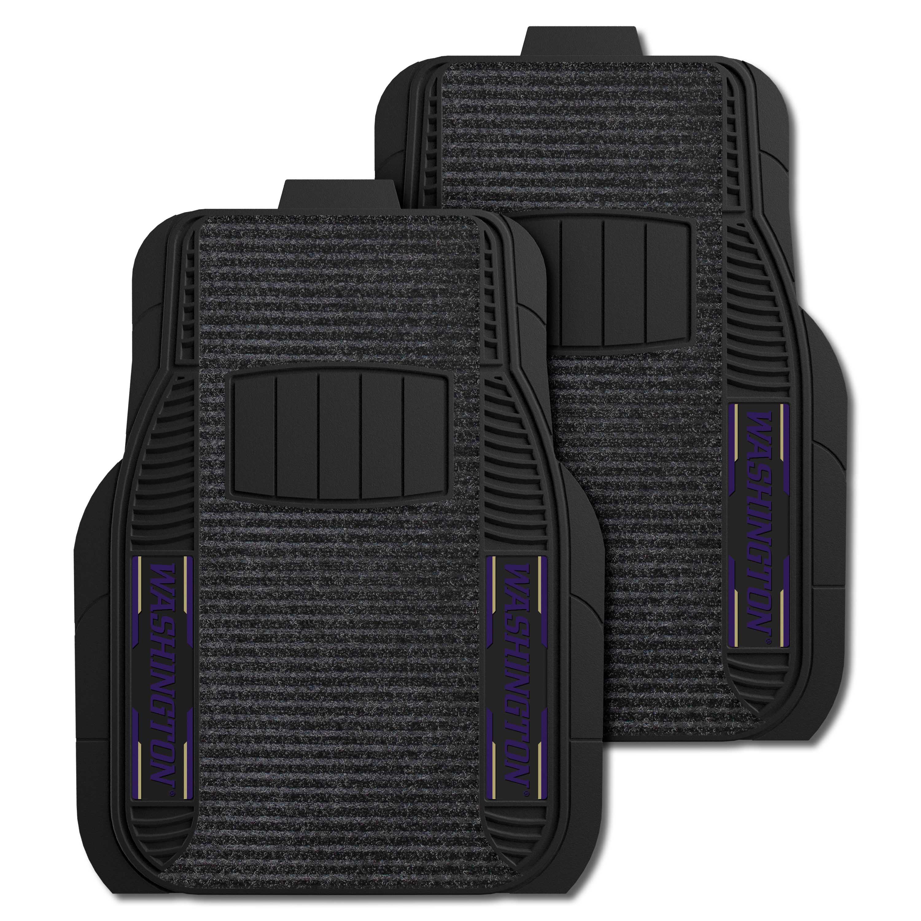 Washington Huskies 2 Piece Deluxe Car Mat Set