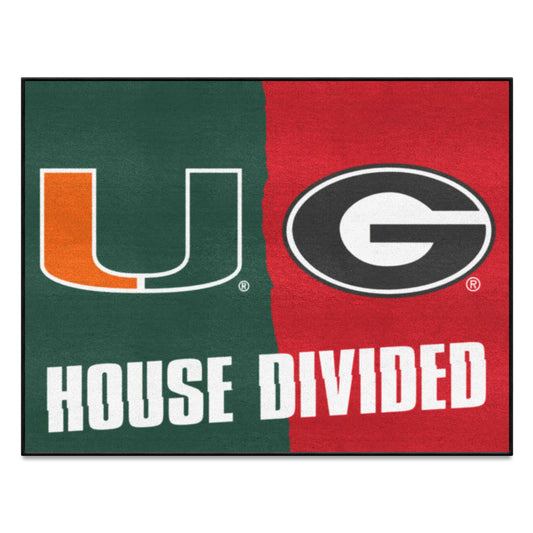 House Divided - Miami / Georgia House Divided House Divided Rug - 34 in. x 42.5 in. - House Divided - Miami / Georgia