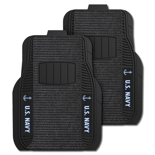 U.S. Navy 2 Piece Deluxe Car Mat Set