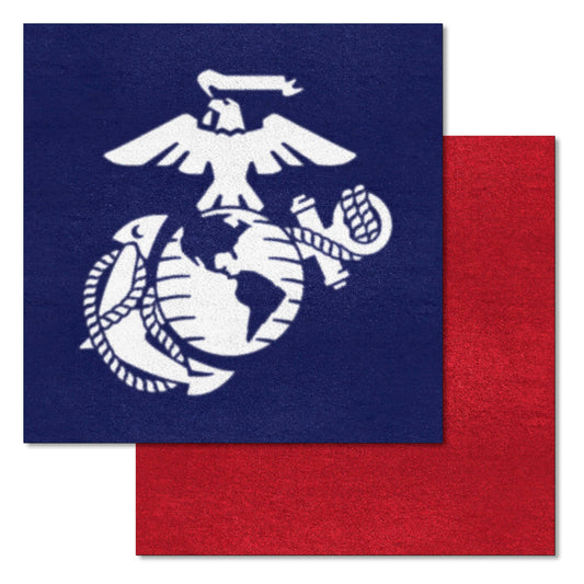 U.S. Marines Team Carpet Tiles - 45 Sq Ft.