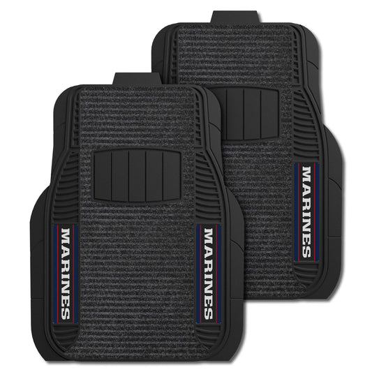 U.S. Marines 2 Piece Deluxe Car Mat Set