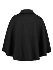 Collared Neck Cropped Cape - Trendsi