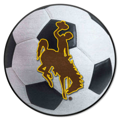 Wyoming Cowboys Soccer Ball Rug - 27in. Diameter