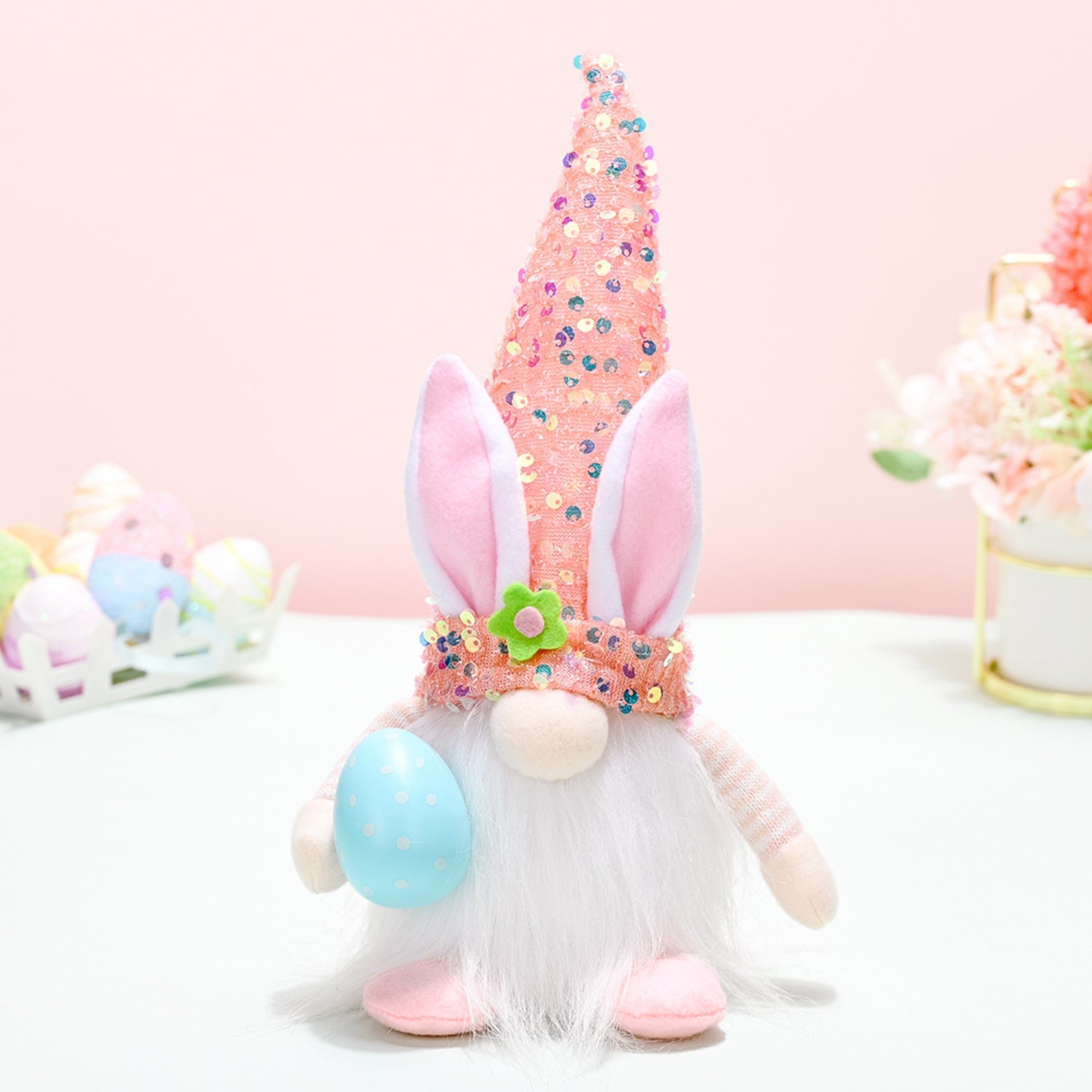 Easter Sequin Pointed Hat Faceless Gnome - Flyclothing LLC