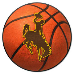 Wyoming Cowboys Basketball Rug - 27in. Diameter