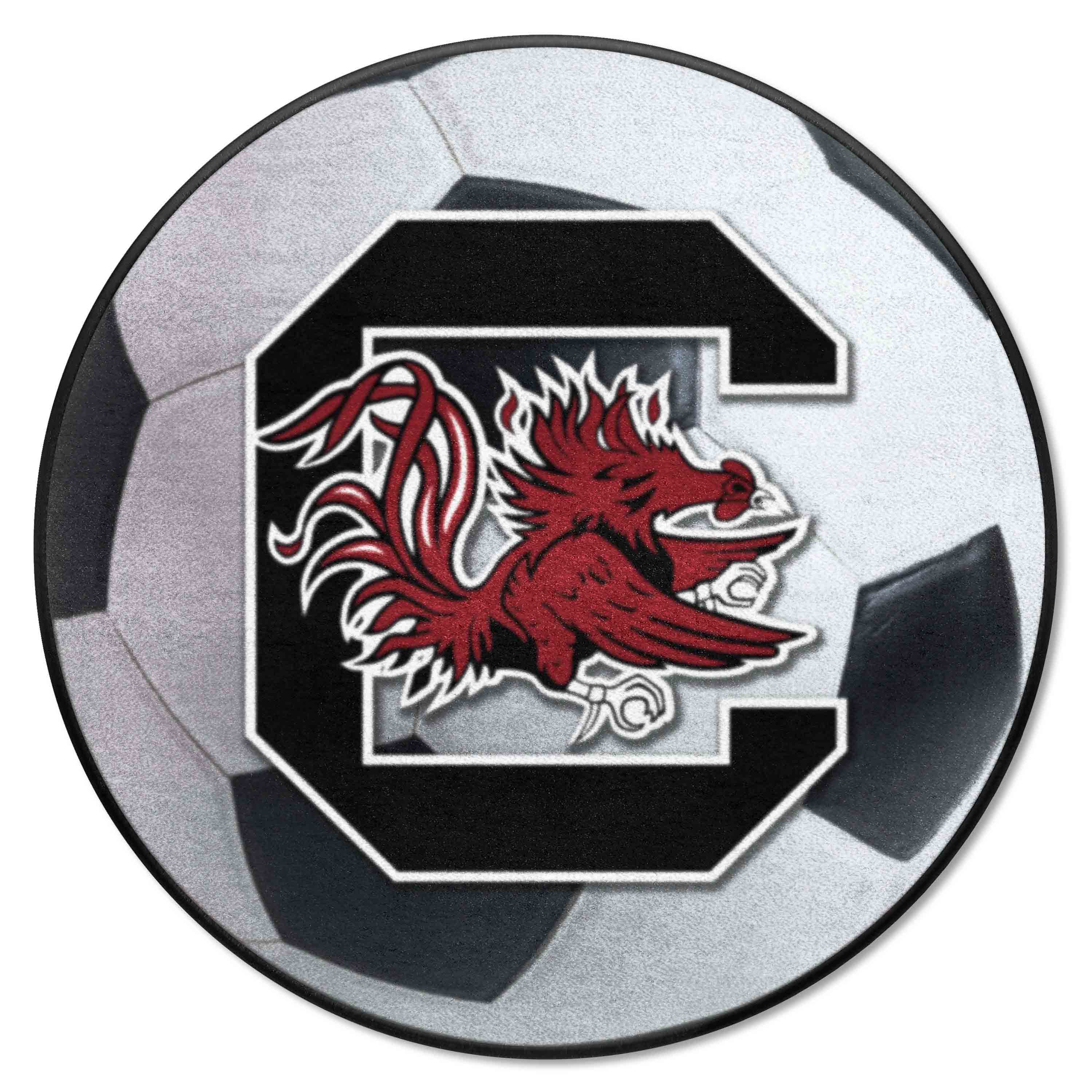 South Carolina Gamecocks Soccer Ball Rug - 27in. Diameter