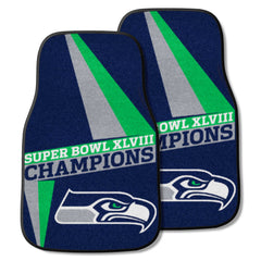 Seattle Seahawks Front Carpet Car Mat Set - 2 Pieces, 2014 Super Bowl XLVIII Champions