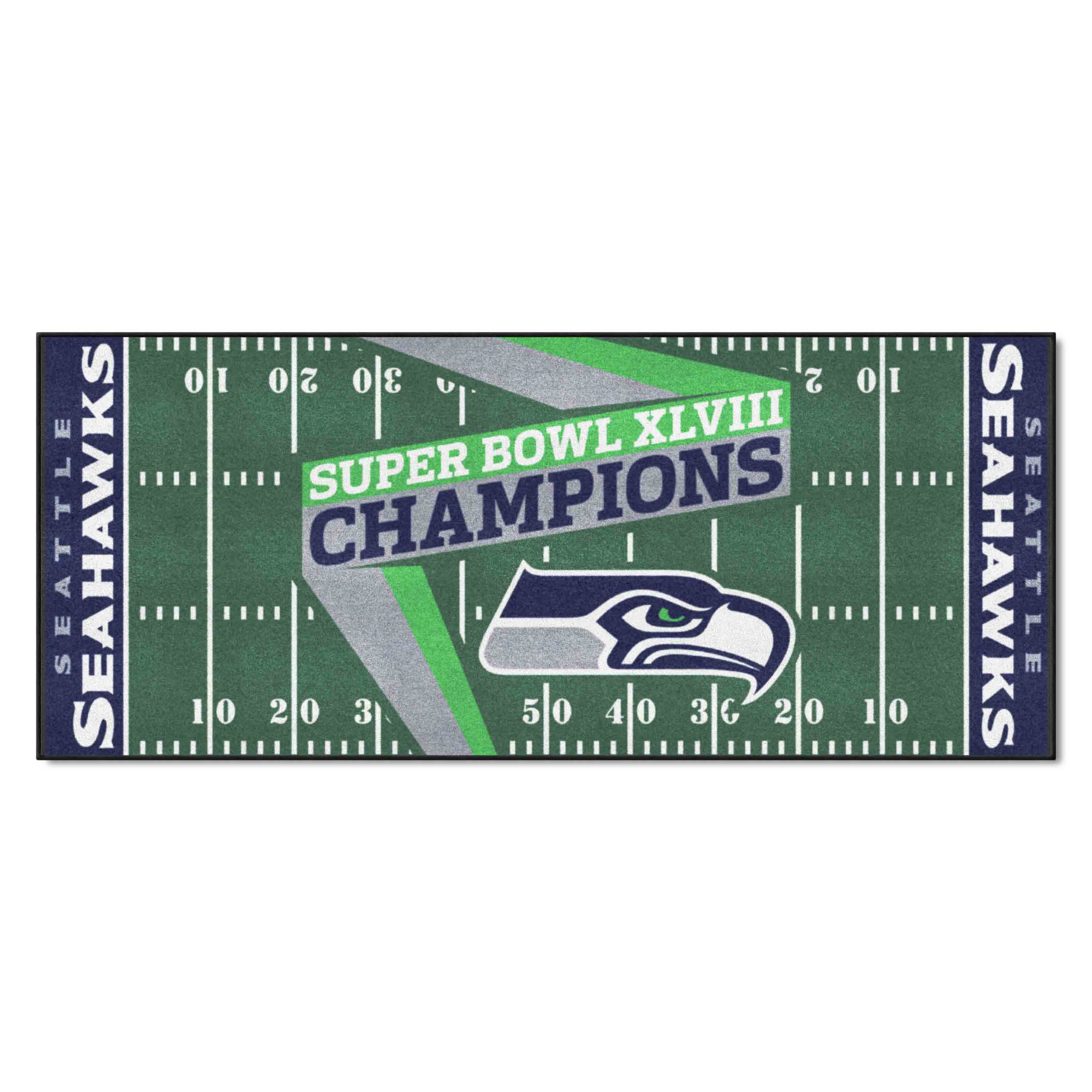 Seattle Seahawks Field Runner Mat - 30in. x 72in., 2014 Super Bowl XLVIII Champions