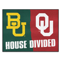 House Divided - Baylor / Oklahoma House Divided House Divided Rug - 34 in. x 42.5 in. - House Divided - Baylor / Oklahoma