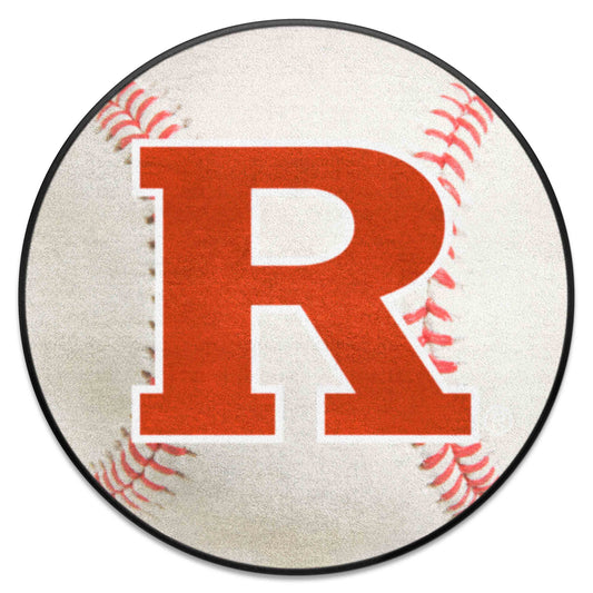 Rutgers Scarlett Knights Baseball Rug - 27in. Diameter