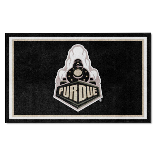 Purdue Boilermakers 4ft. x 6ft. Plush Area Rug, Train Logo