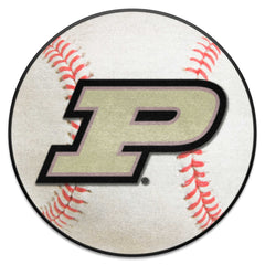 Purdue Boilermakers Baseball Rug - 27in. Diameter, P Logo