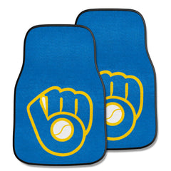 Milwaukee Brewers Front Carpet Car Mat Set - 2 Pieces