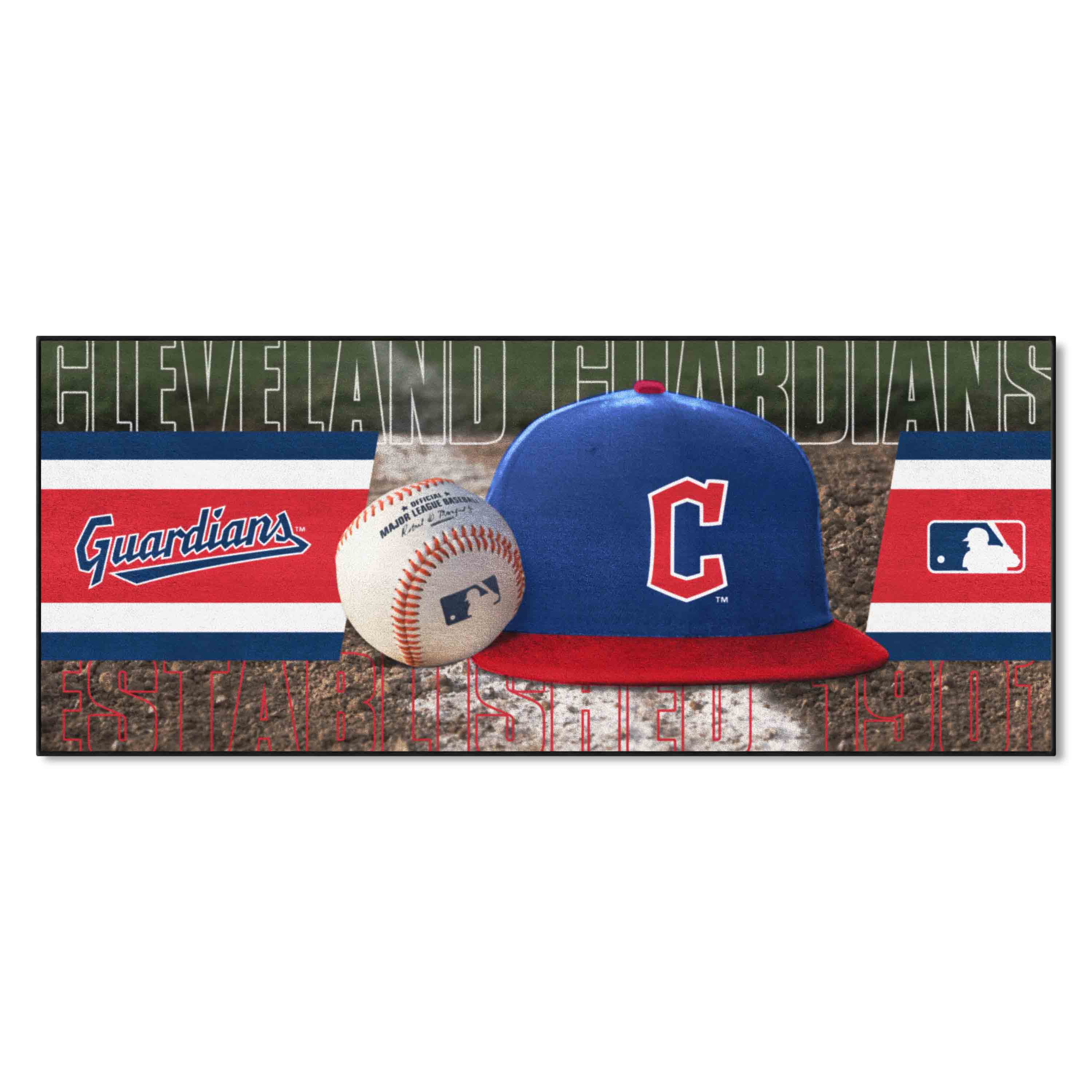 Cleveland Guardians Baseball Runner Rug - 30in. x 72in.