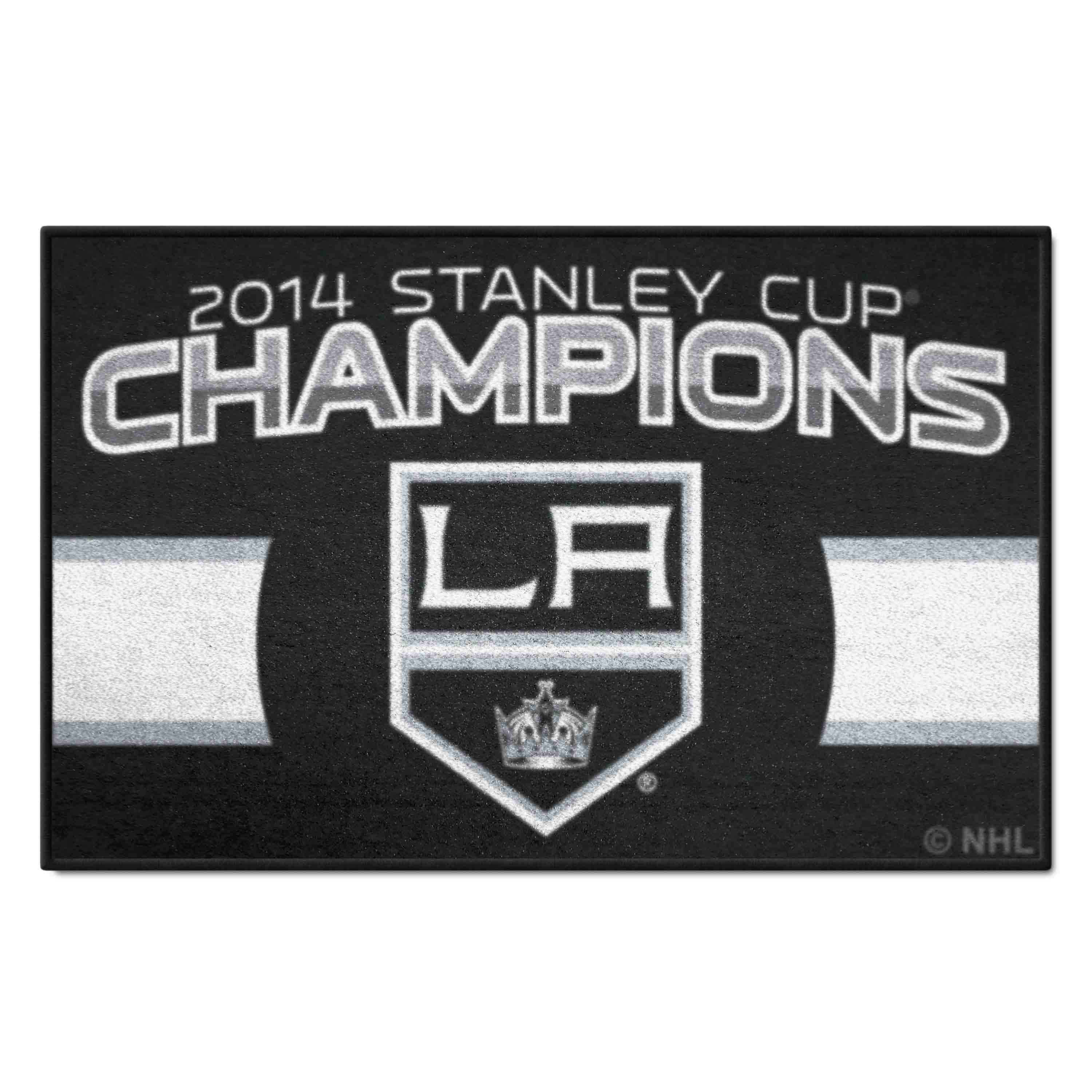 Los Angeles Kings Starter Mat Accent Rug - 19in. x 30in., 2014 NHL Stanley Cup Champions